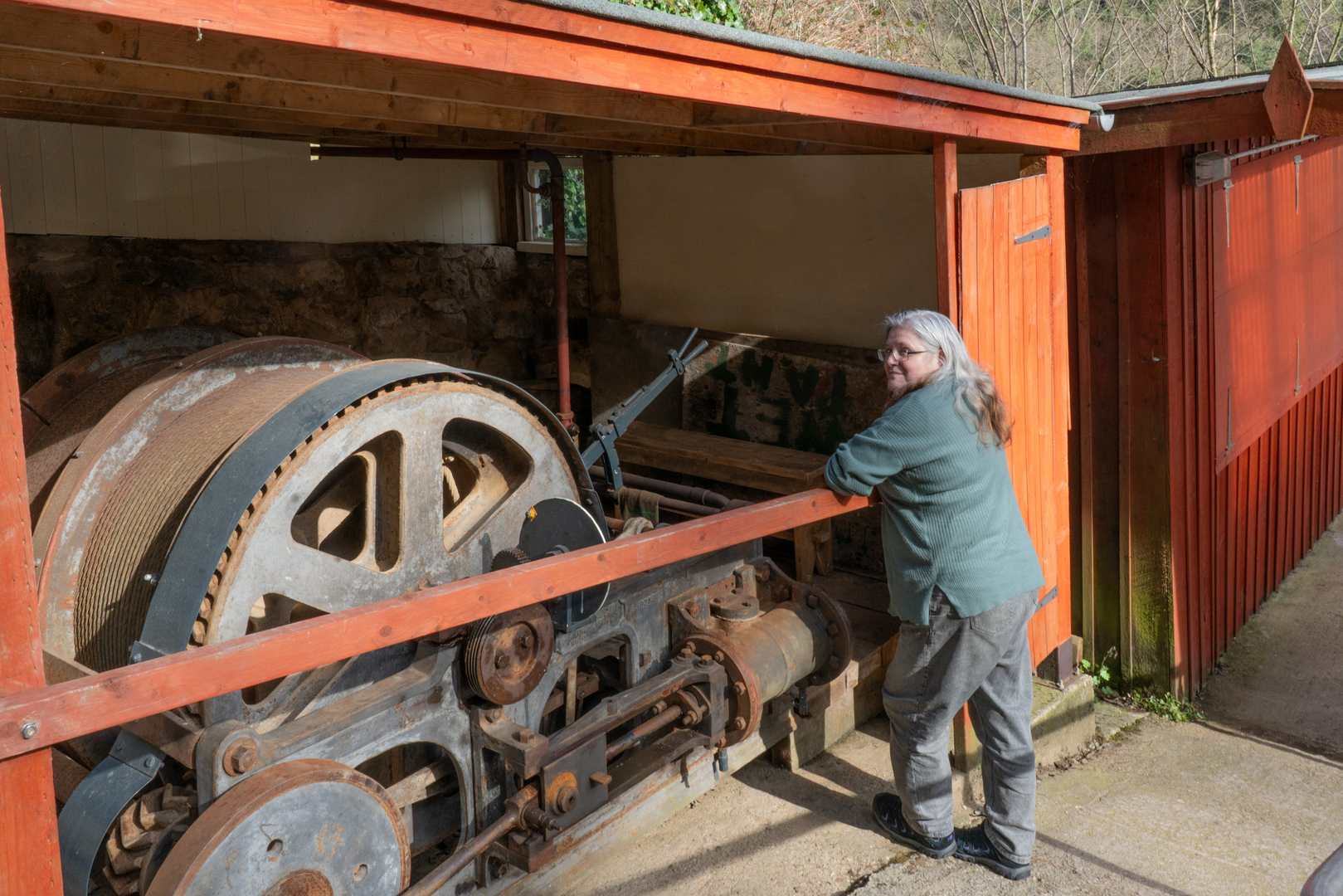 Long Rake steam winder refurbed at Temple Mine Matlock